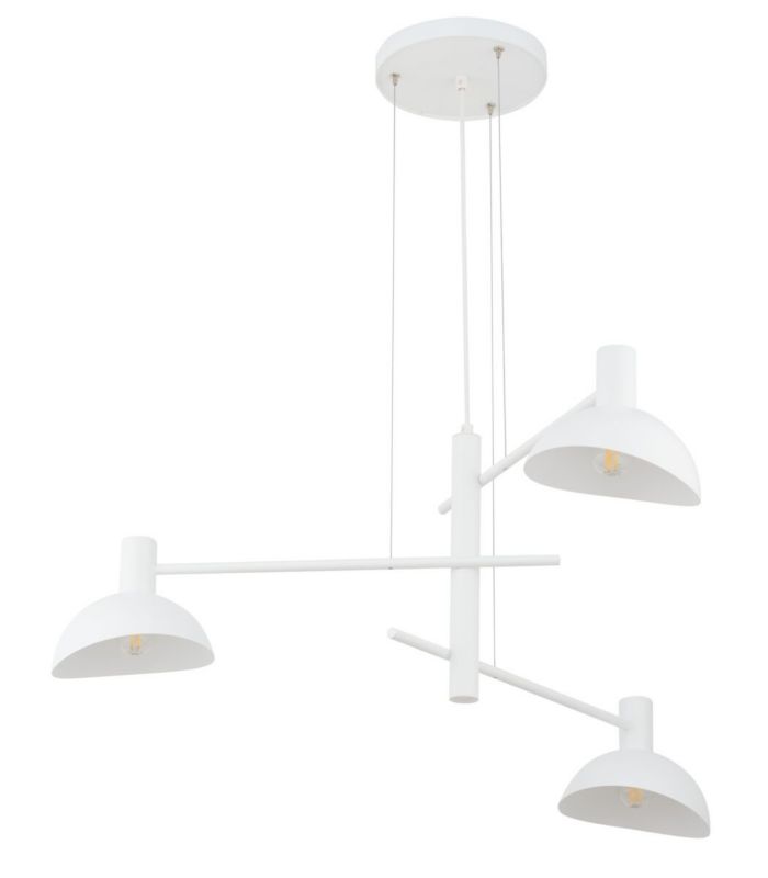 Lampa wisząca Sigma Lighting Artis 2144 biała dekoracyjna 3xE14 x 1 szt.