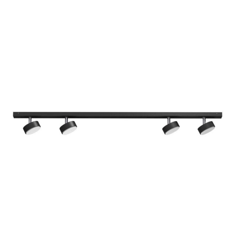 Lampa sufitowa Brosline System Line Move czarna wym: 9 x 200 x 8 cm 4xGX53 x 9W 1 szt.