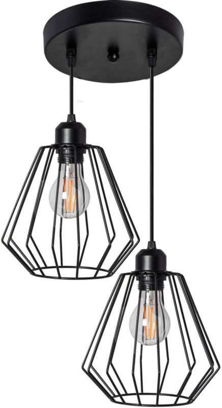 Lampa Sufitowa Wisząca Toolight 392196 Loft Czarny 1 Szt