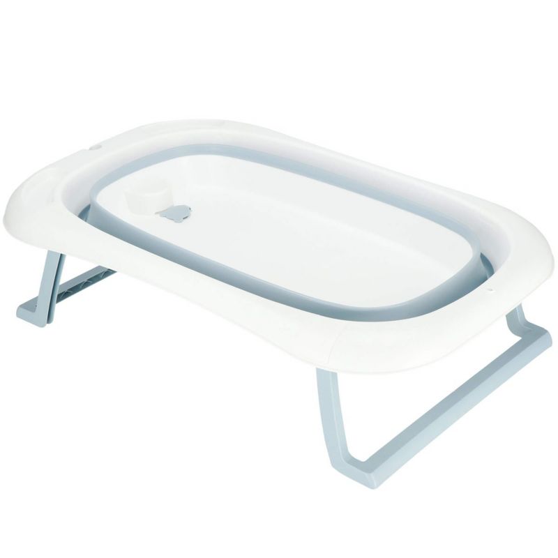 Wanienka dla dzieci silikonowa Springos składana miętowo-biała 1 szt.