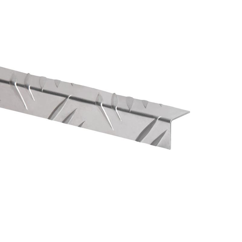 Kątownik aluminiowy ryflowany 2000 x 20 x 20 x 1,5 mm naturalny