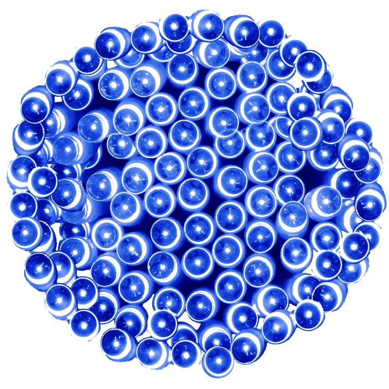 Lampki choinkowe Springos 100 Led na baterie niebieskie z programatorem 1 szt.