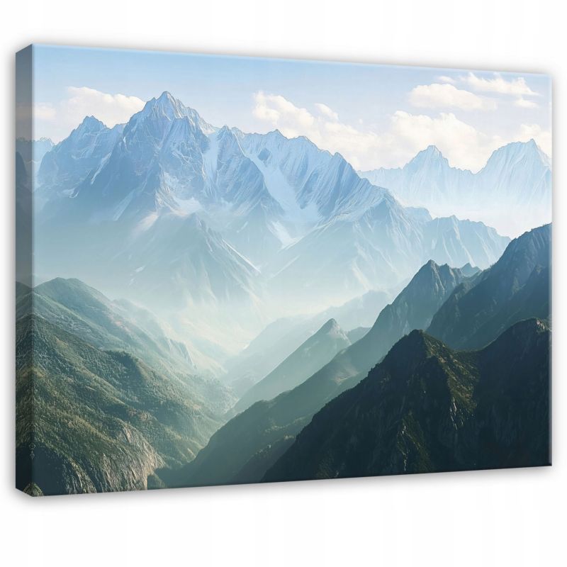 Obraz Na Płótnie Canvas WALLARENA 120x80 cm Dekoracja Ścienna Do Sypialni Salonu Kuchni Natura Góry 1 szt.