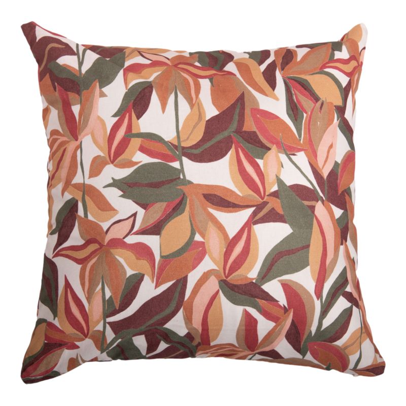 Poszewka GoodHome bawełniana 45 x 45 cm wzór kwiaty