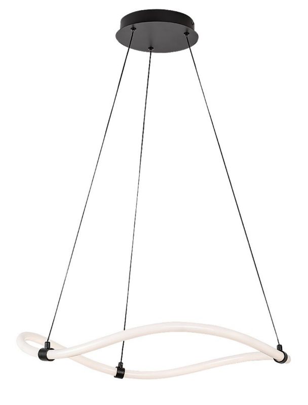 Lampa wisząca Rabalux Serena 2531 czarno-biała nowoczesna wbudowany LED 34W 1 szt.