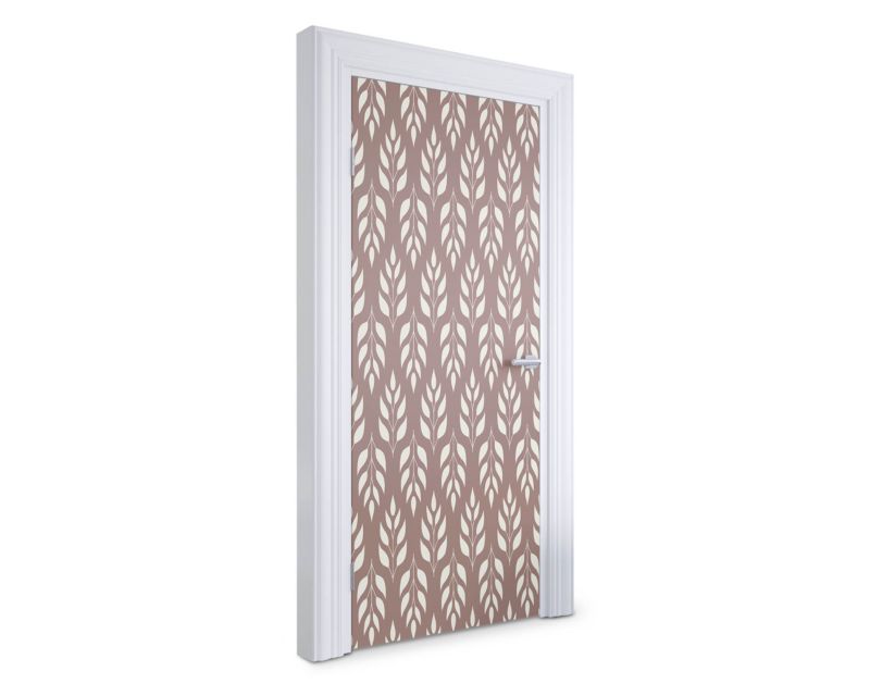 Samoprzylepna naklejka na drzwi Wallfluent 95x205 cm Liściasty wzór 1 szt.
