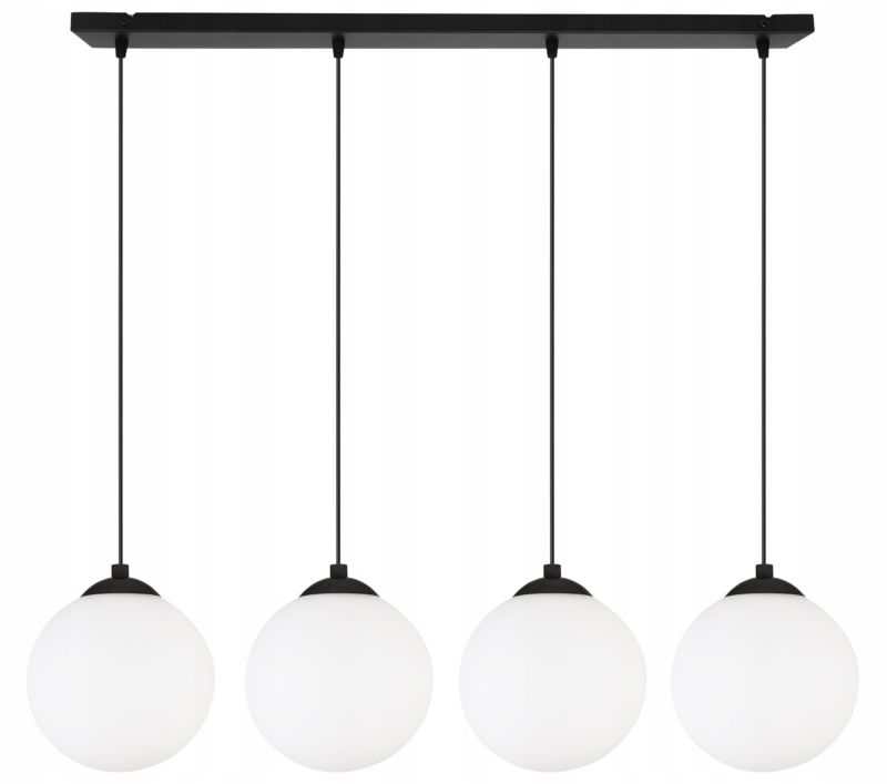 Lampa sufitowa wisząca Light Home LH Florence 4x E27 60W czarny/biały 15cm 1szt.