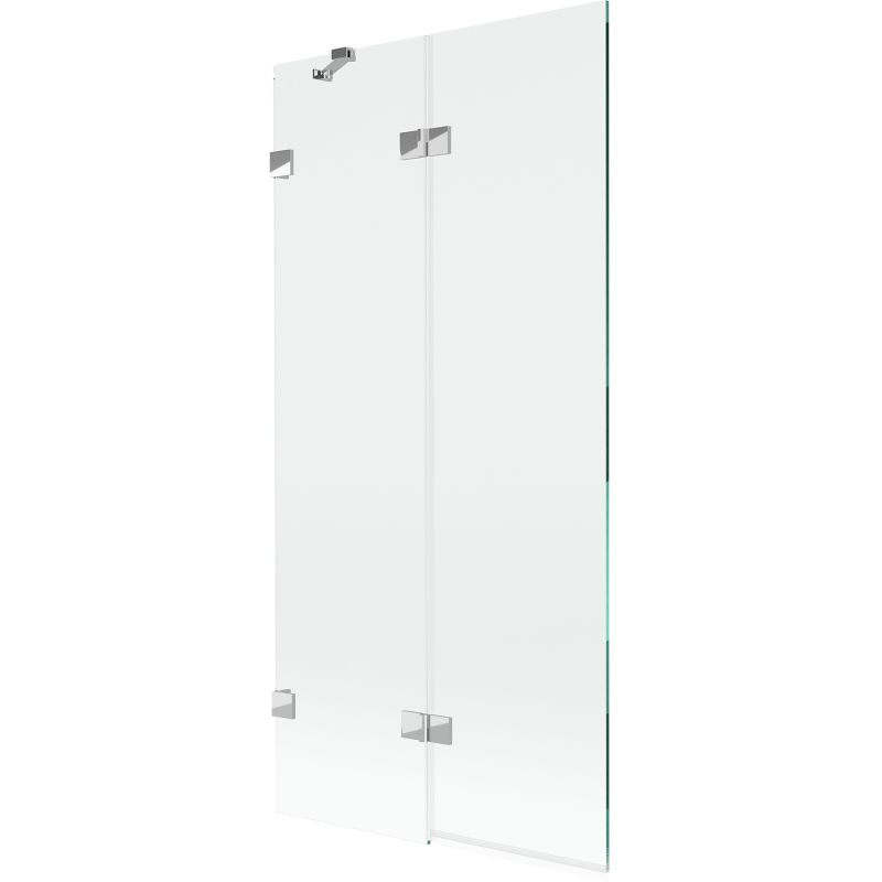 Parawan nawannowy Mexen Lunar transparent chrom 90x150 cm 2-skrzydłowy 1 szt