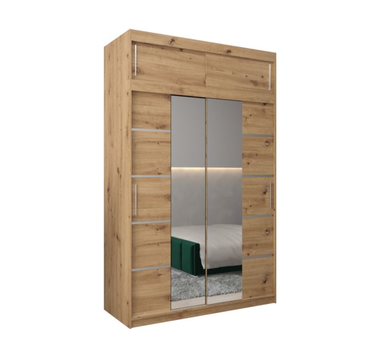 Szafa przesuwna Abiks Verona 4 150 artisan + artisan z nadstawką 1 szt.