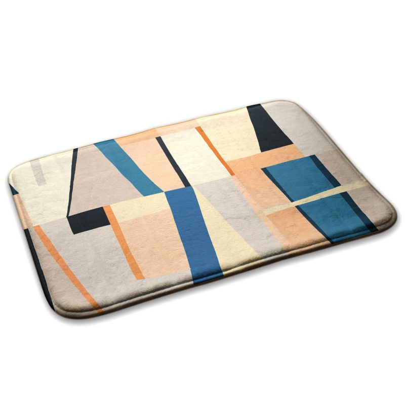 Dywanik do sypialni Tulup 75x45cm Abstrakcyjna kompozycja Miękki i antypoślizgowy 1 szt.