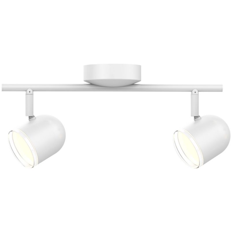 Lampa sufitowa Polux Rawi biała LED 8.4W 3000K 850lm wym: 17 x 40,5 x 10 cm - 1 szt.