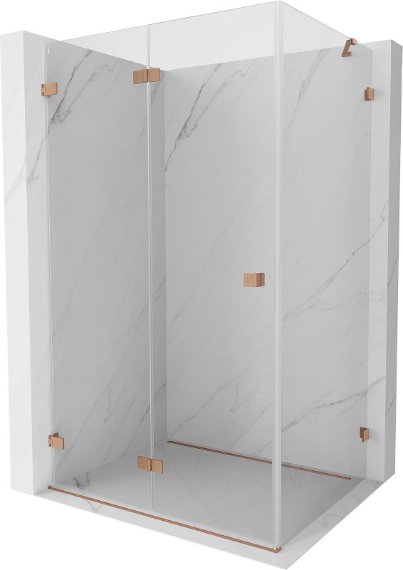 Kabina prysznicowa Mexen Lunar-F miedź szczotkowana 75x70 cm 836-075-070-65-00-L 1 szt.