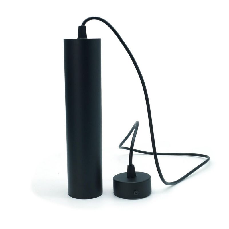 Lampa sufitowa wisząca IdeaLED Circus czarna wym: 120 x 6 cm 1xGU10 x 40W metal 1 szt.