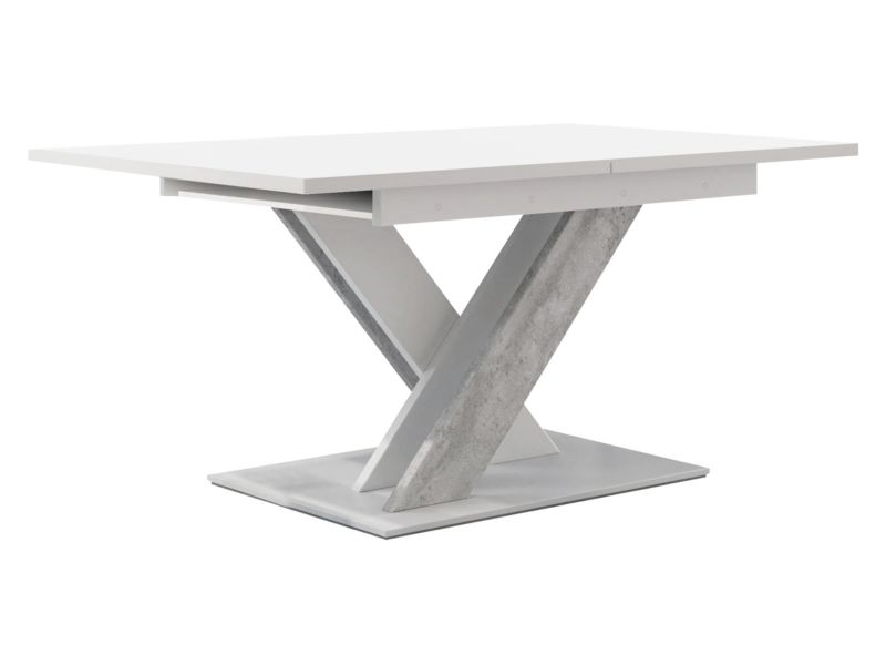 Stół rozkładany MIRJAN 24 Bronx biały/beton 1 szt.