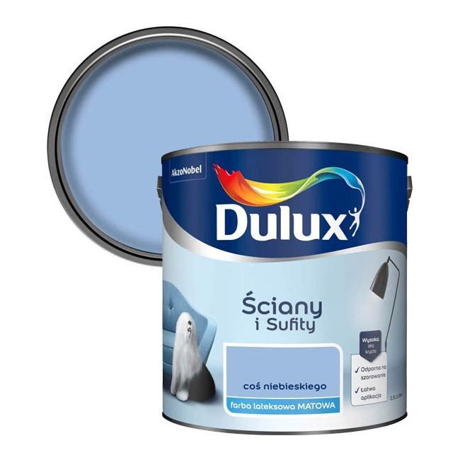 Farba Dulux Ściany i Sufity coś niebieskiego 2,5 l