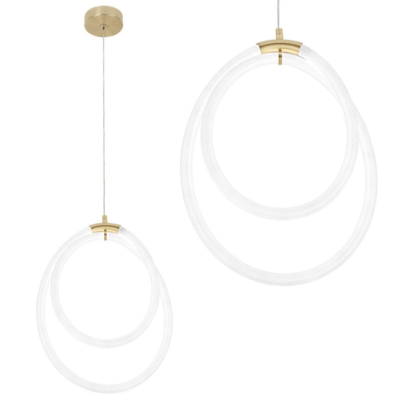 Lampa Sufitowa Wisząca Toolight Led G021-Cp Złoty 1 Szt