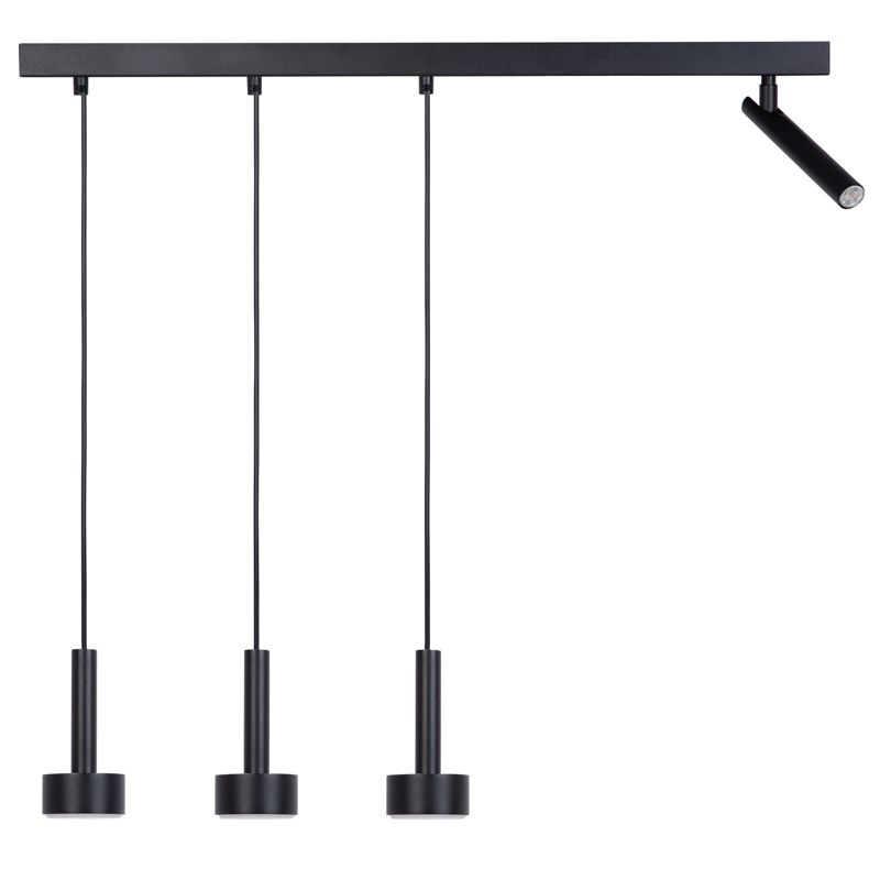 Lampa wisząca Sigma Lighting Stamp 6195 czarna nowoczesna 4xGX53+G9 x 1 szt.