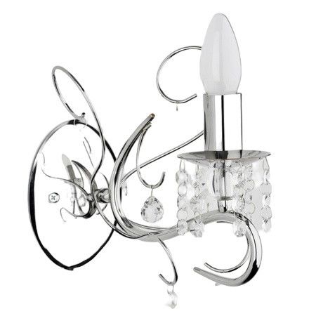 Kinkiet ścienny Alfa Sorel chromowany szkło kryształowe 1 x E14 x 10W IP20 wym: 20 x 13 x 21 cm - 1 szt.