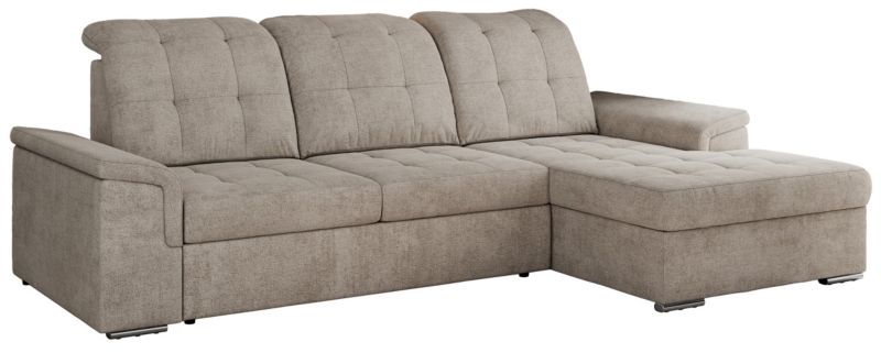 Narożnik MKS Meble MADRITO L strona prawa Beżowy struktura 1szt.