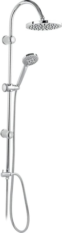 Zestaw prysznicowy Ferro Rondo chrom, deszczownica 3-funkcyjna, montaż ścienny, 1 szt.