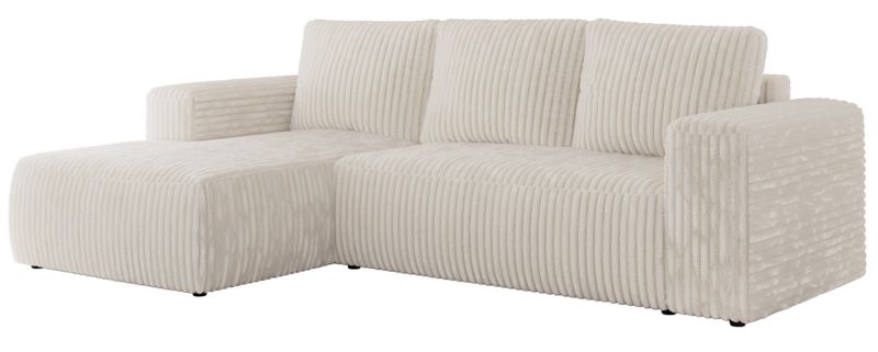 Narożnik MKS Meble TRENTINO L strona lewa Beżowy sztruks 1szt.