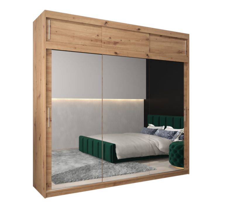 Szafa przesuwna Garderoba Abiks Tokyo 3 250 artisan + artisan z nadstawką 1 szt.