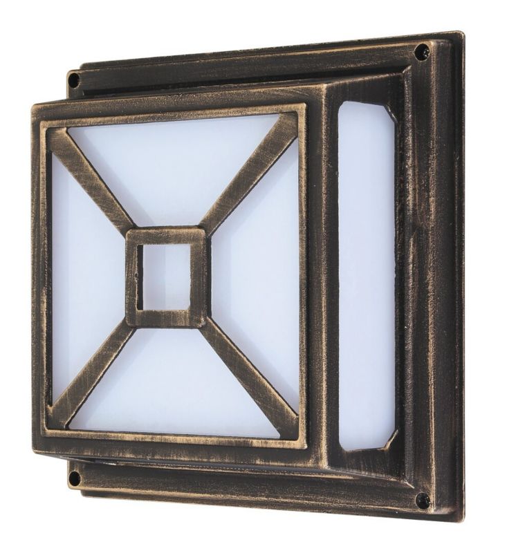 Lampa sufitowa zewnętrzna Rabalux Darius złoto antyczne 2 x E27 x 20W IP54 wym: 29 x 29 x 10,5 cm - 1 szt.