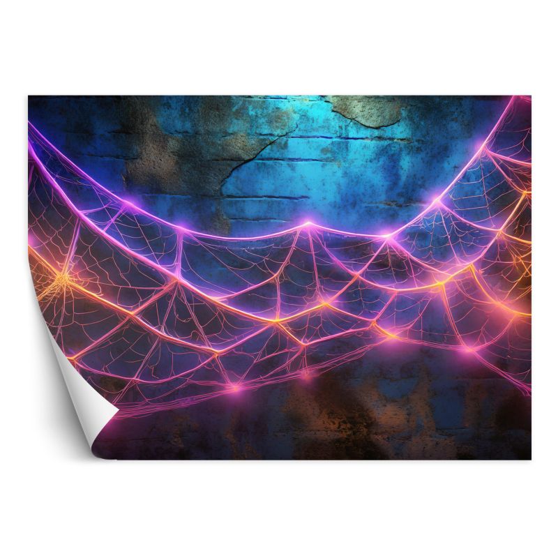 Fototapeta Feeby Pajęczyna w neonowym kolorze 300x210 1 szt