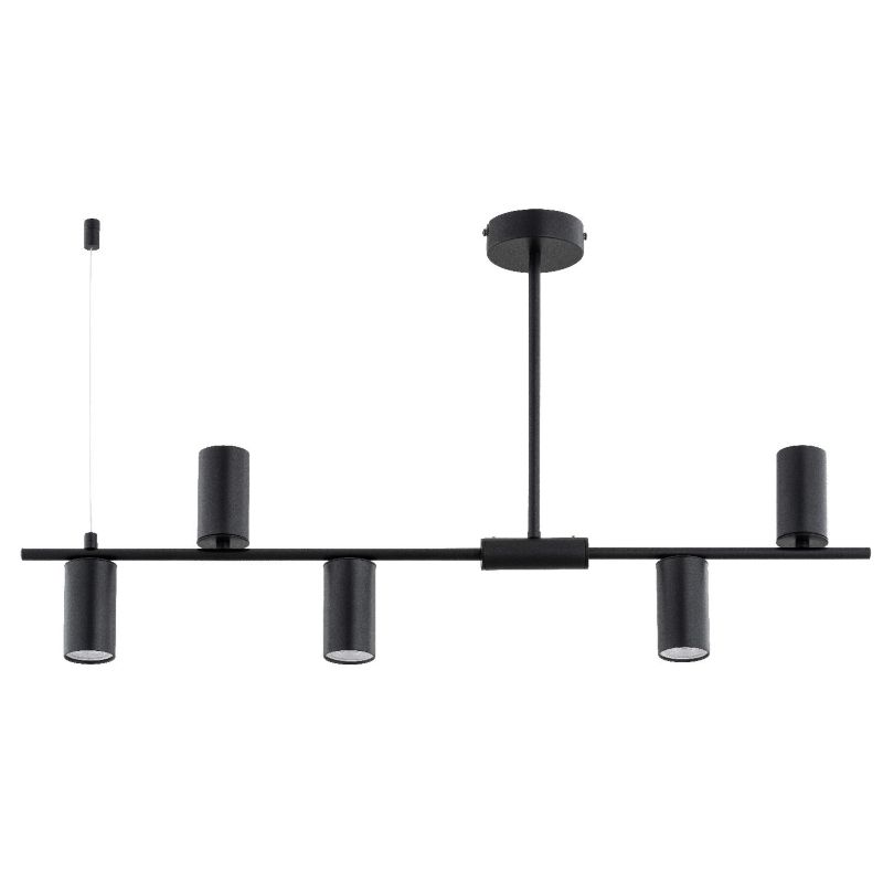Lampa wisząca Alfa Uranos 3155 czarna nowoczesna 5xGU10 x 15W 1 szt.
