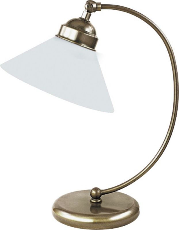Lampa biurkowa Rabalux Marian biały i brąz 1 x E27 x 60W IP20 wym: 39 x 21.5 x 21.5 cm metal - 1 szt.
