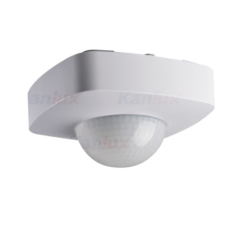 Czujnik ruchu i zmierzchu Kanlux podczerwień PIR biały do 10 metrów natynkowy IP20 wym: 6 x 10,2 x 10,2 cm - 1 szt.