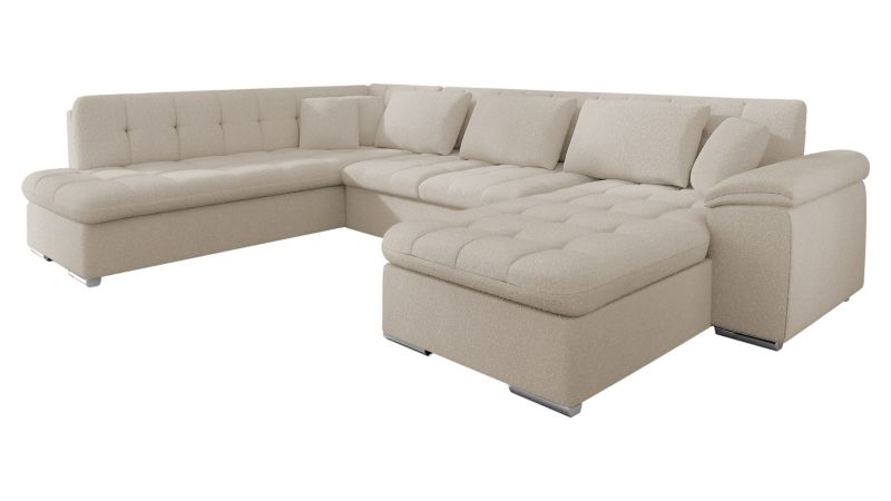 Narożnik MIRJAN 24 Niko Premium prawy bukla jasny beż 1 szt.