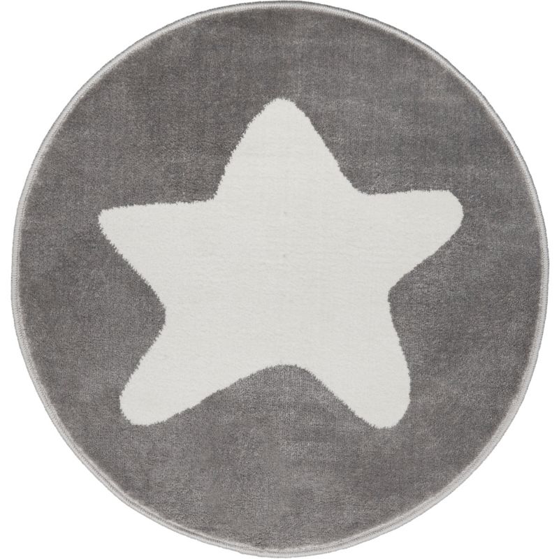 Dywan FD Soft Gwiazdka 80 cm popiel koło 1 szt.