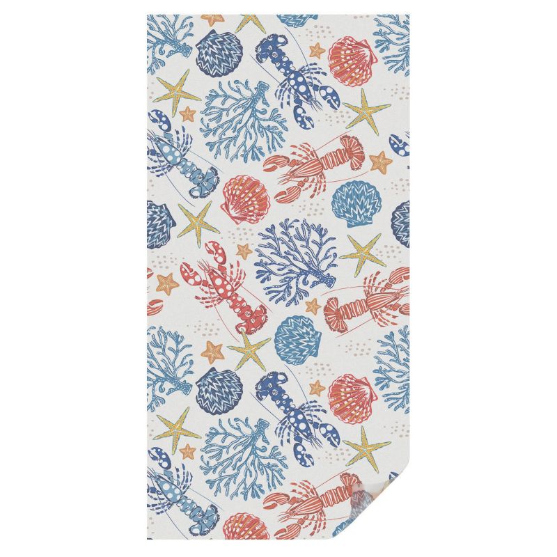 Dekoracyjna Folia Mleczna Tulup 50x100 cm Zapewnia Prywatność Morska mozaika pełna energii 1 rol.