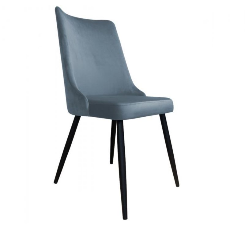 Krzesło CYPRIAN BL VELVET szare ATOS 1 szt.