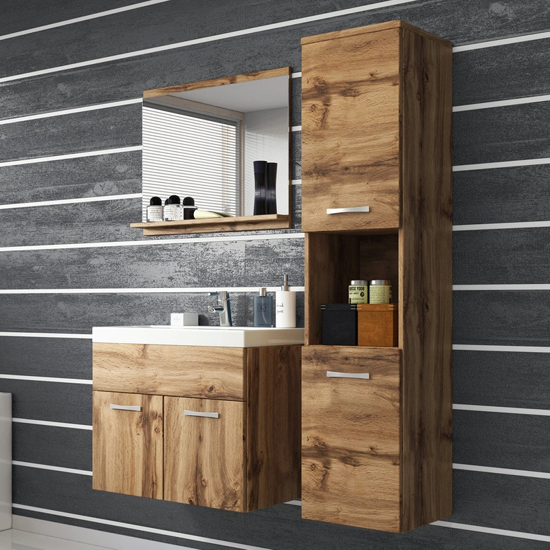 Zestaw mebli do łazienki dąb wotan REAL