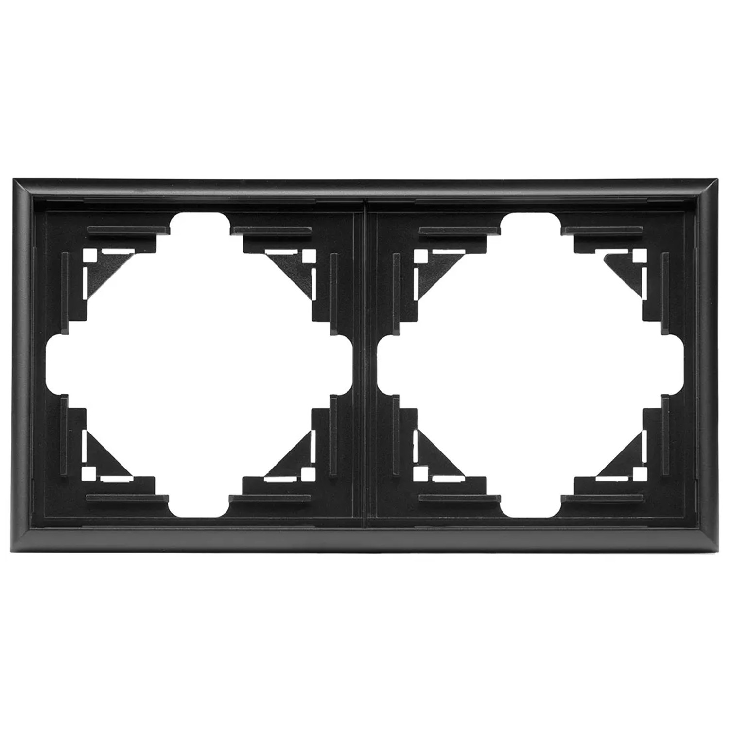 Ramka Luna podwójna czarny mat