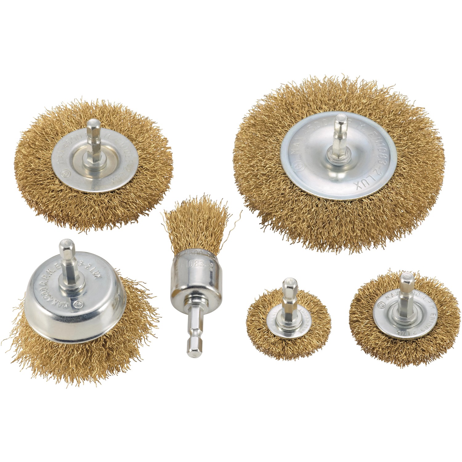 Ellix Zestaw szczotek drucianych 6-częściowy