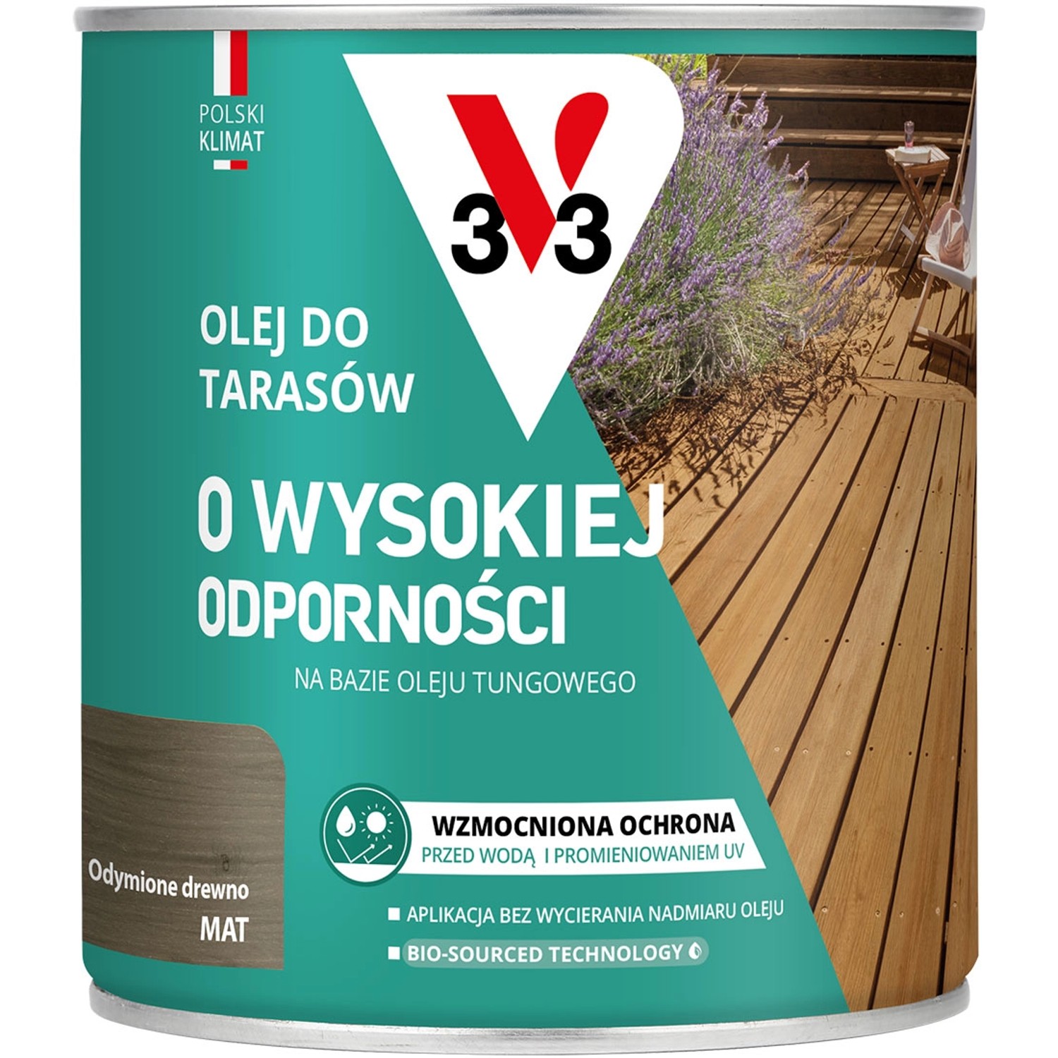 V33 Olej do tarasów drewno odymione 0,75L