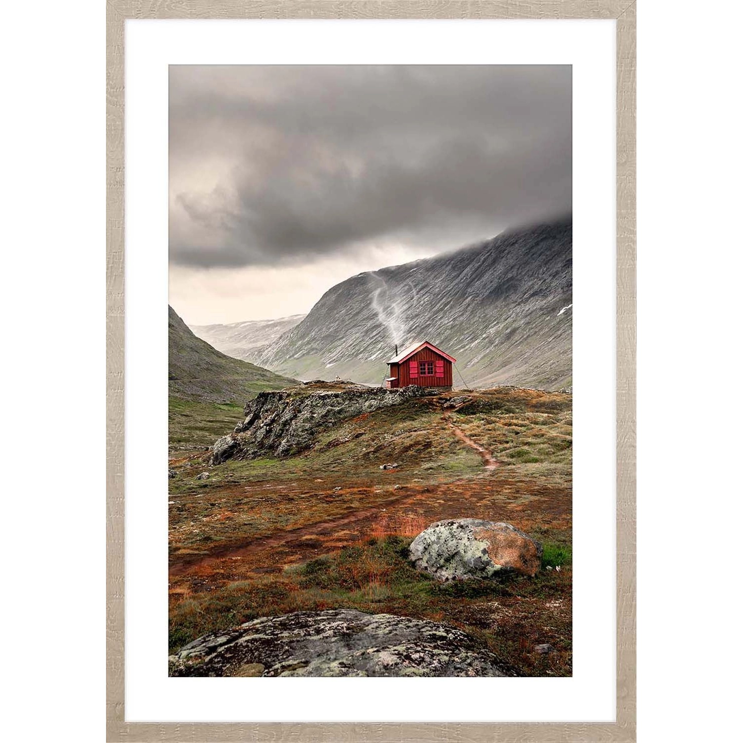 ARS LONGA Obraz RED CHALET 53 x 73 cm