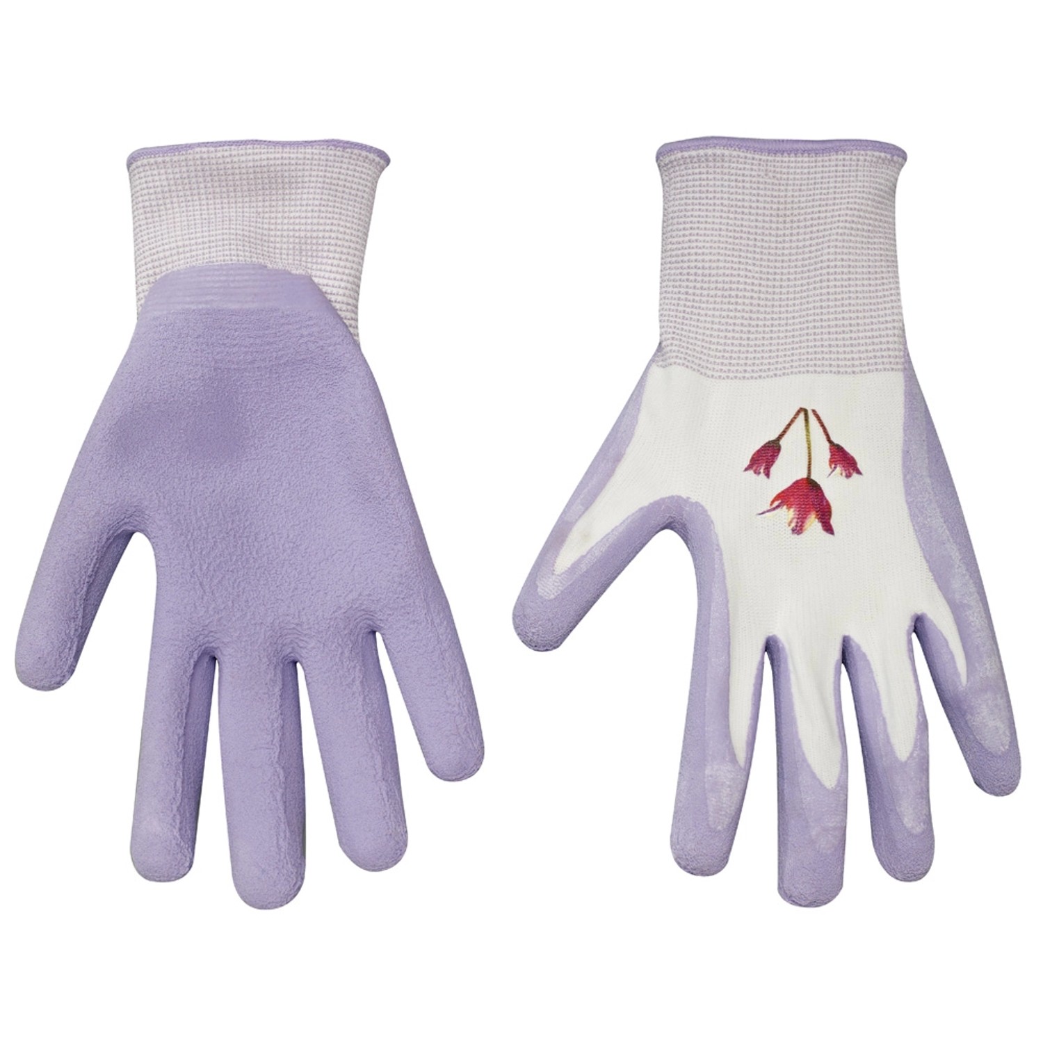 LUX-TOOLS Rękawice ogrodowe lateksowe fioletowe rozm. 7