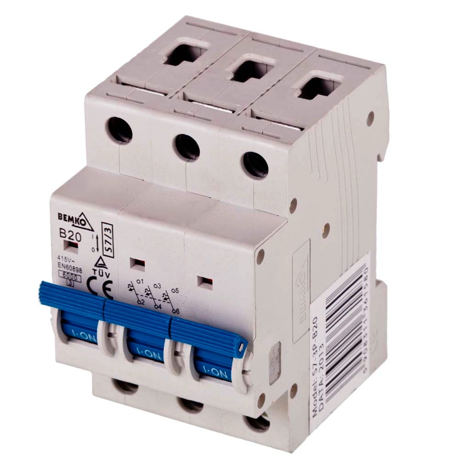 Bemko Wyłącznik nadprądowy S7-3P-B20 20 A
