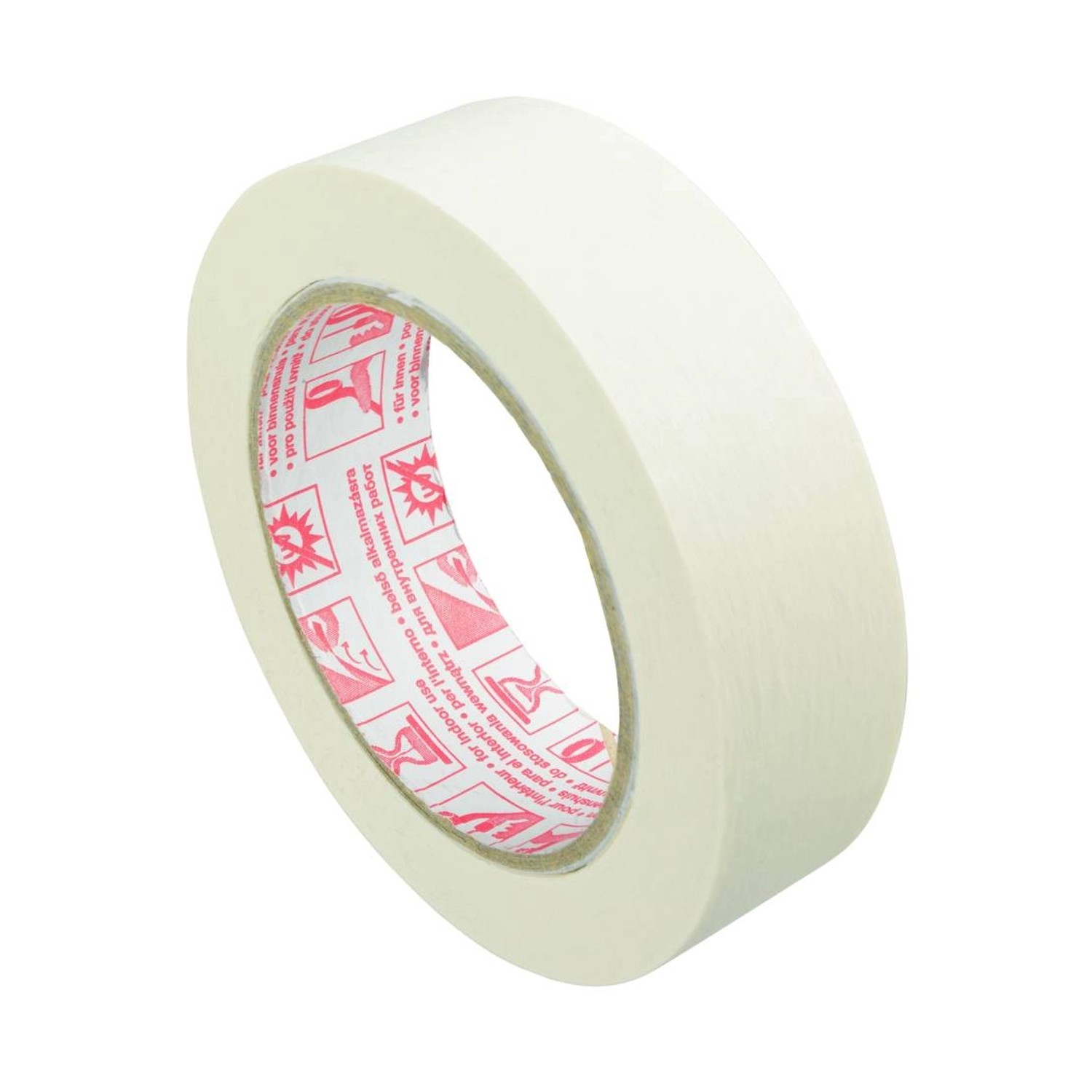 LUX-TOOLS Taśma malarska z krepiny beżowa 50 m x 30 mm