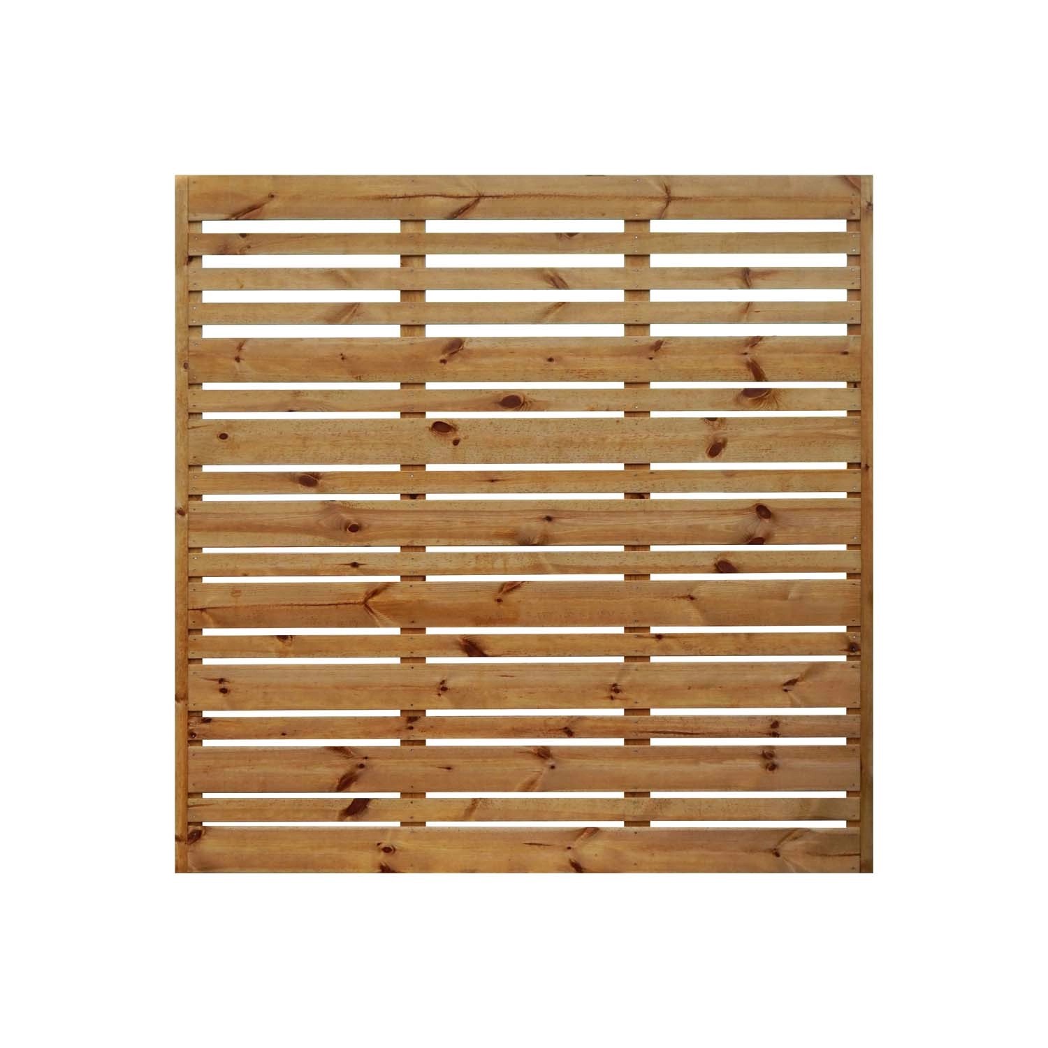 Płot ażurowy FELIKS prosty dąb - 180 x 180 cm