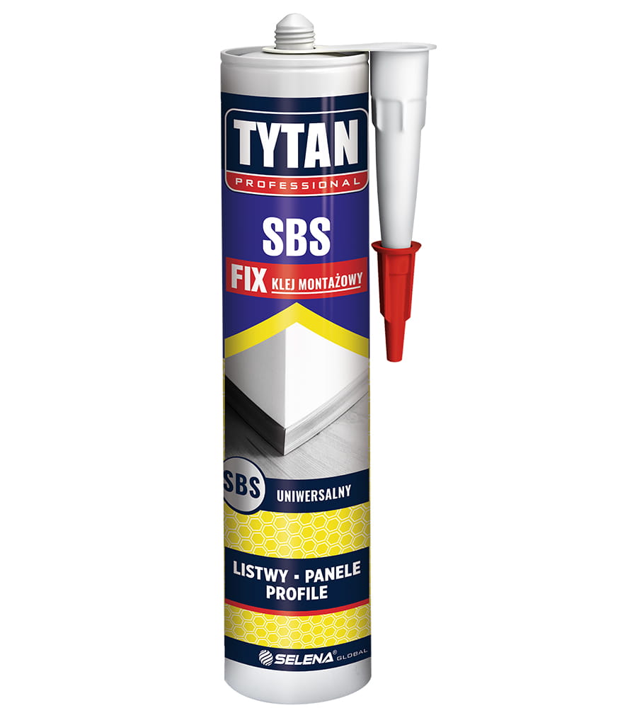 TYTAN KLEJ MONTAŻOWY SBS FIX 290ML ŻÓŁTY PROFESSIO
