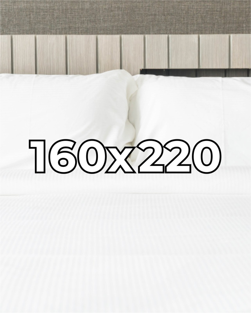 Prześcieradło hotelowe Adamaszek 160x220 cm, 100% bawełna 145 g
