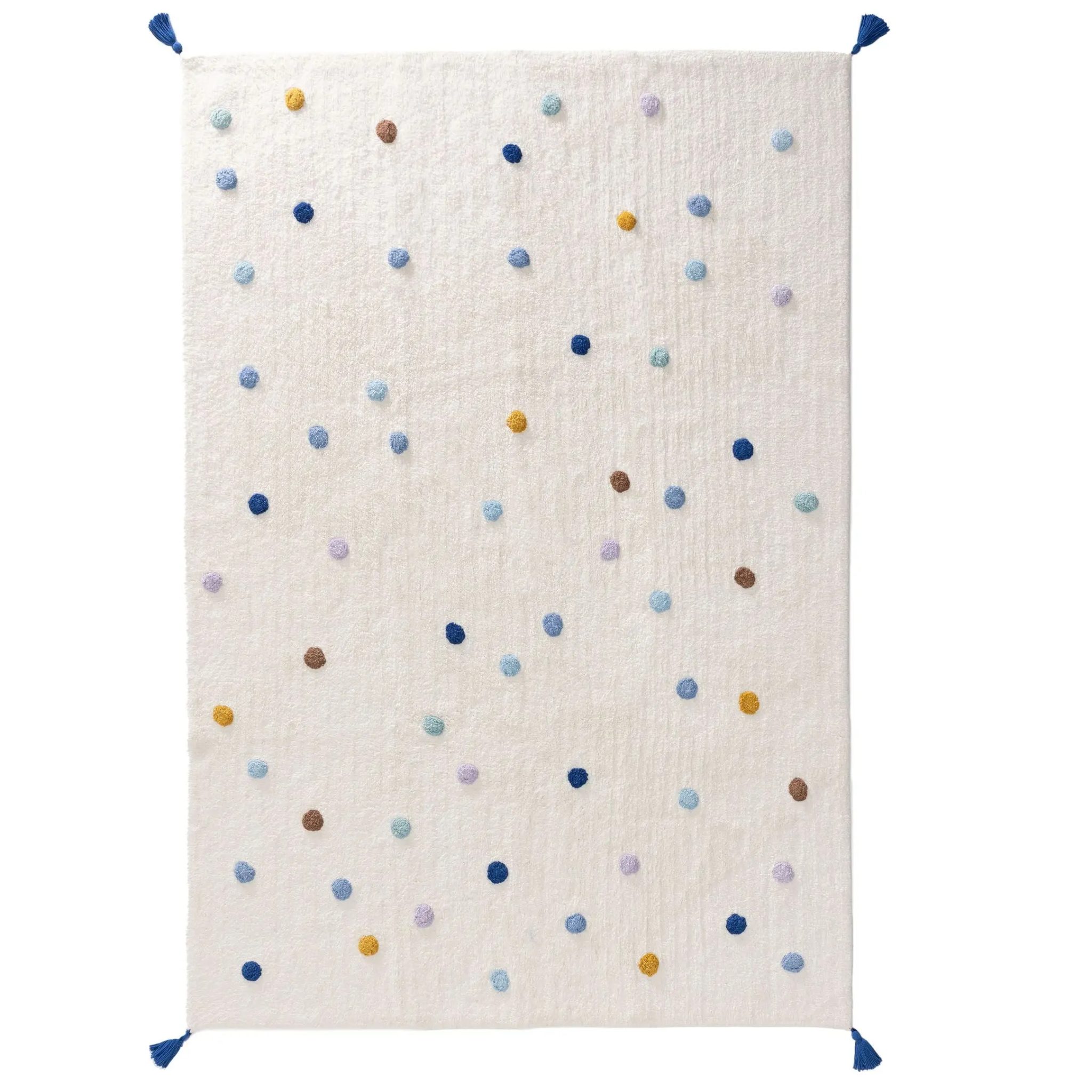 Dywan dziecięcy nadający się do prania Fiete wielobarwno-niebieski BEN - 80x120cm