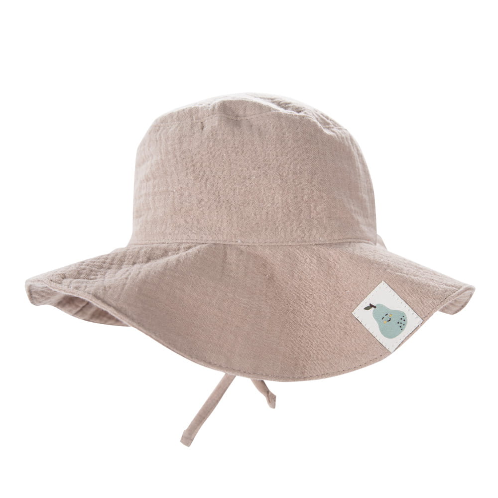 Kapelusz dziecięcy muślinowy beżowy EV