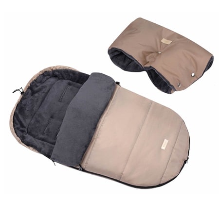 Śpiworek zimowy z mufką Cappucino ZU - 90cm