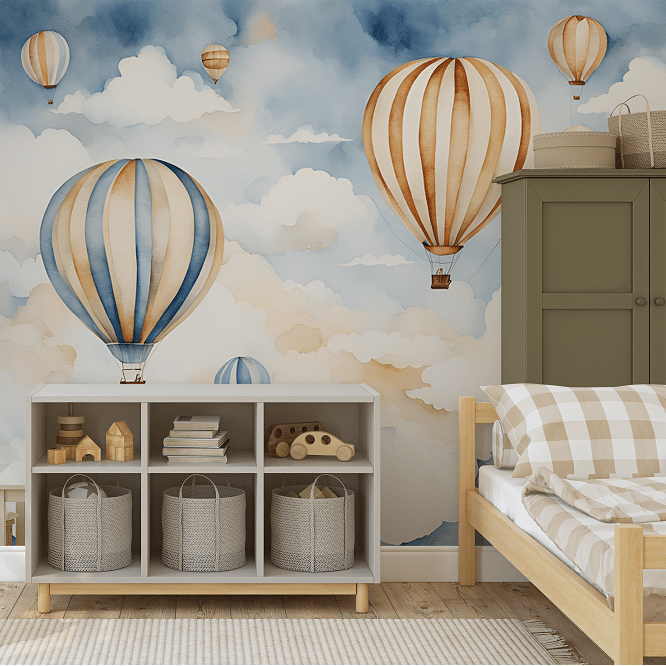 Fototapeta dla dzieci Balony 250 x 270 cm WYPRZEDAŻ